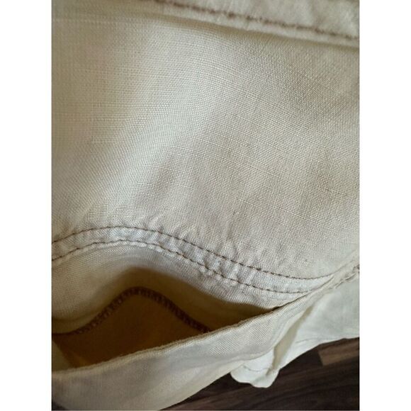 Anthropologie Pilcro Belted V-Neck Romper Neutral Size S - Picture 11 of 12